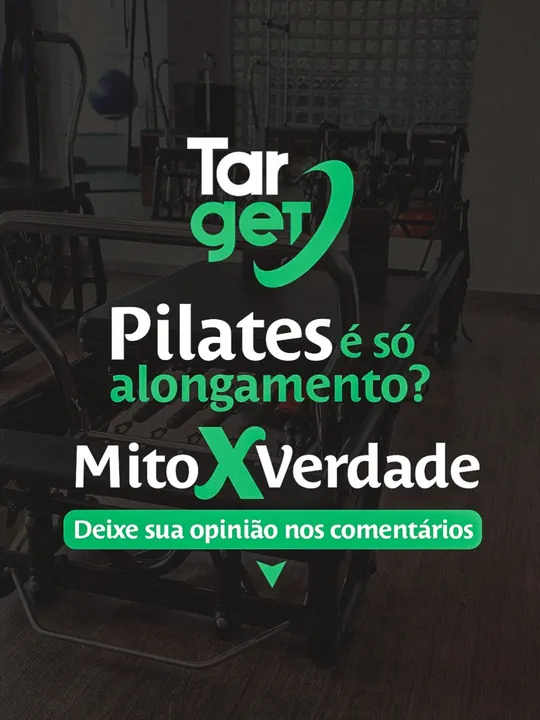 Post Mito x Verdade do estúdio Target Pilates